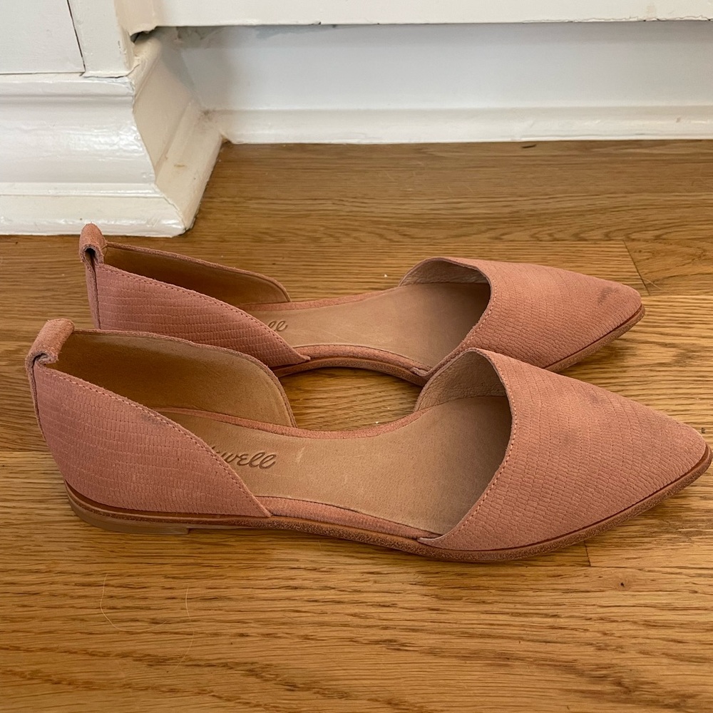 Madewell d’orsay pink flats